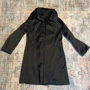 Kenneth Cole Black Women's Trench Coat size large